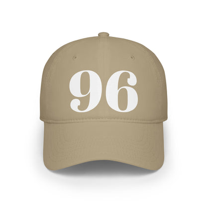 Vintage Red Baseball Cap with Bold '96' Design | Casual Sportswear