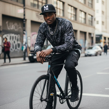 Stylish Embroidered Flat Bill Cap, Trend Snapback Printify