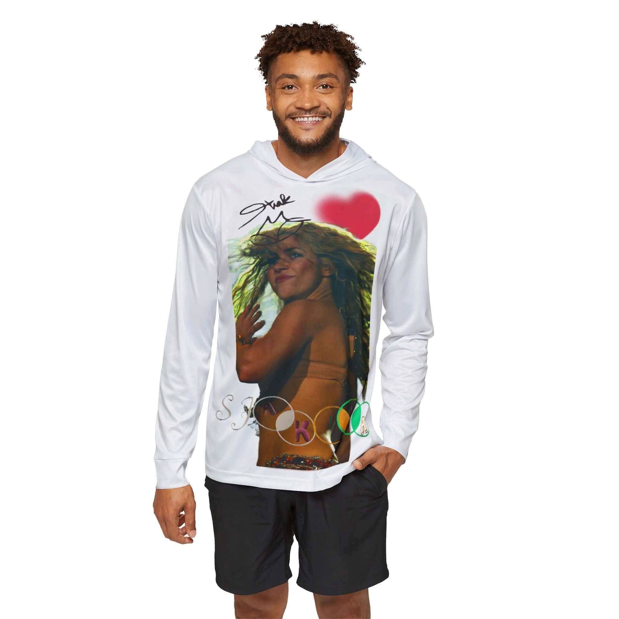 Men's Sports Warmup Shakira Hoodie (AOP)