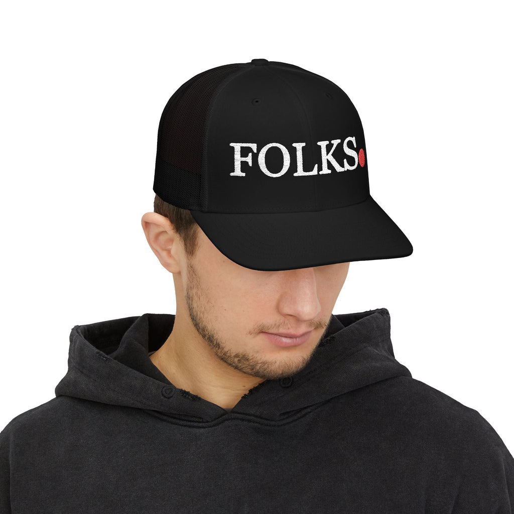 FOLKS Snapback Trucker Cap, Hat, For All Occasions Printify