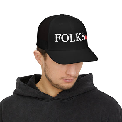 FOLKS Snapback Trucker Cap, Hat, For All Occasions Printify