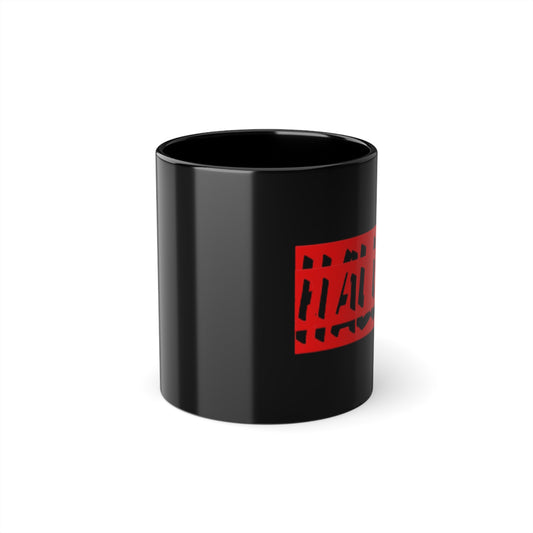 Bold Black Coffee Mug - 11oz, Unique Design for Coffee Lovers