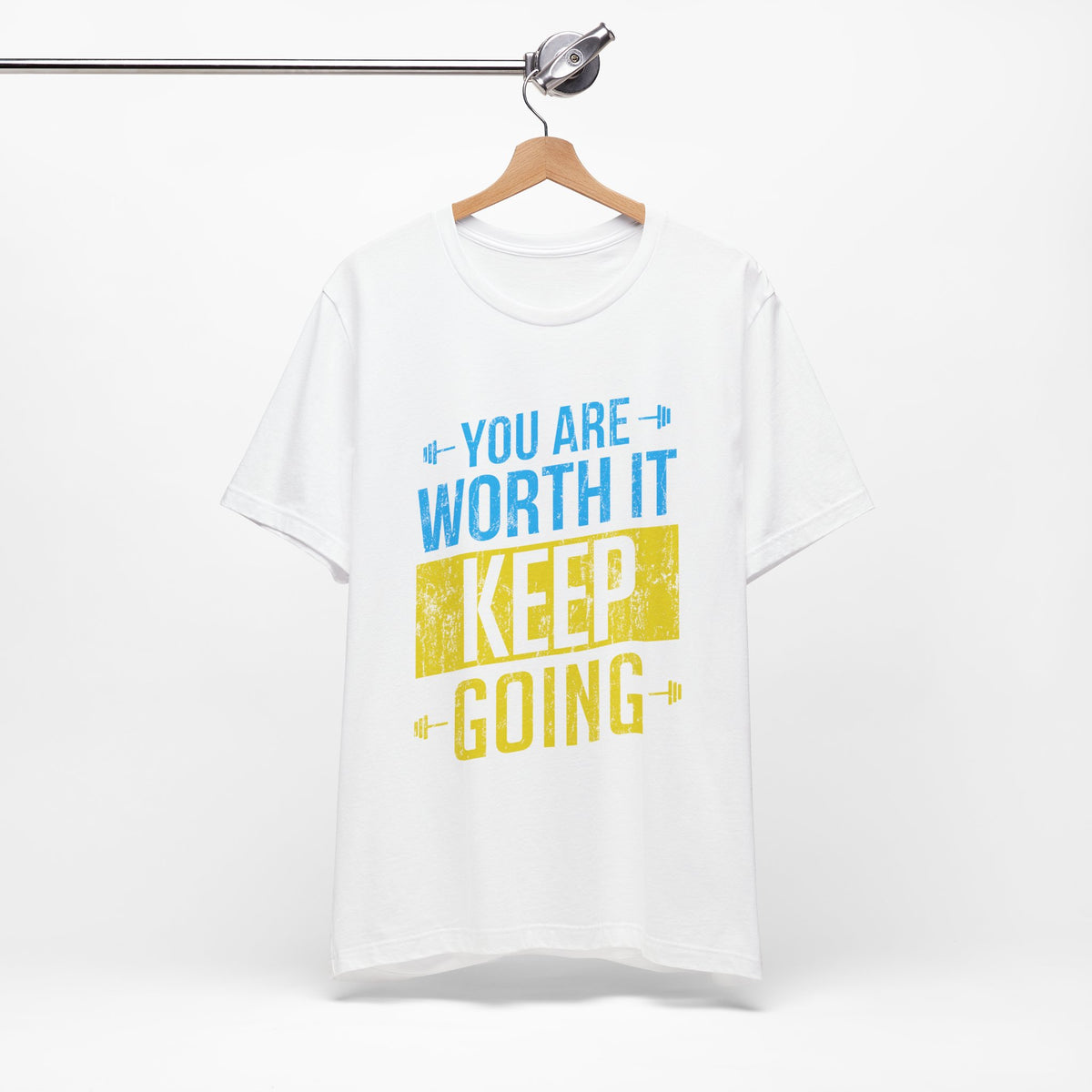 Vous en valez la peine, continuez, tee-shirt unisexe 