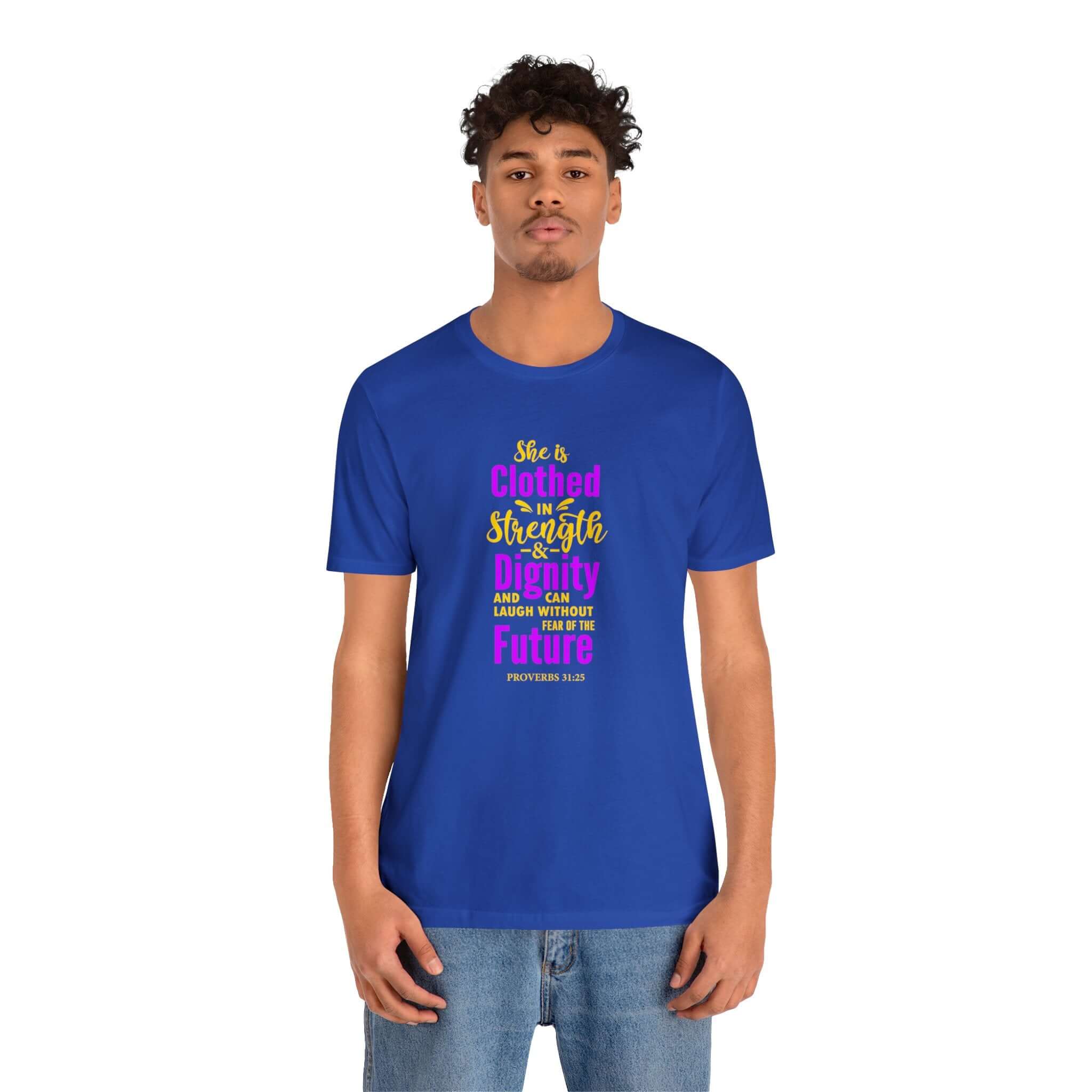 She Is Clothed In Strength Unisex Tee - RC’nSONS