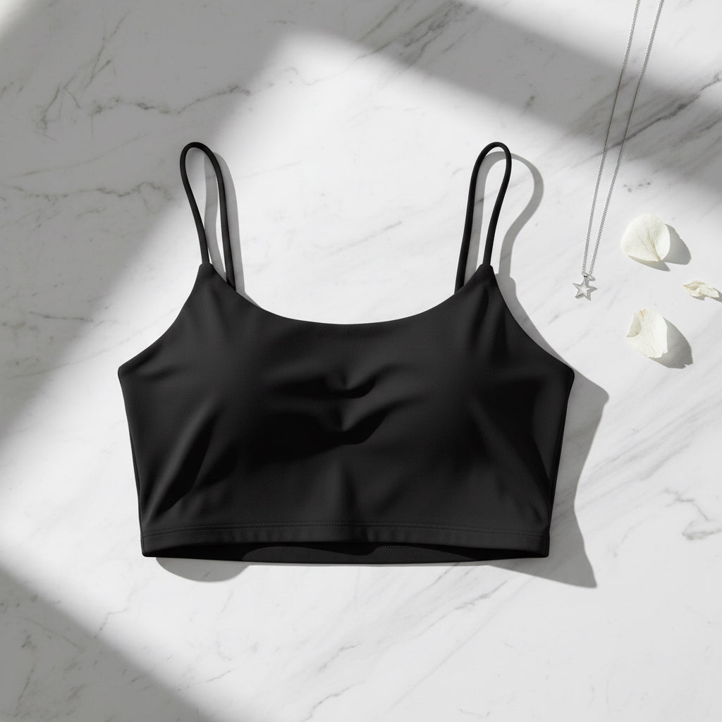 Luxe Women's Brami — Seamless Strappy Crop Bralette