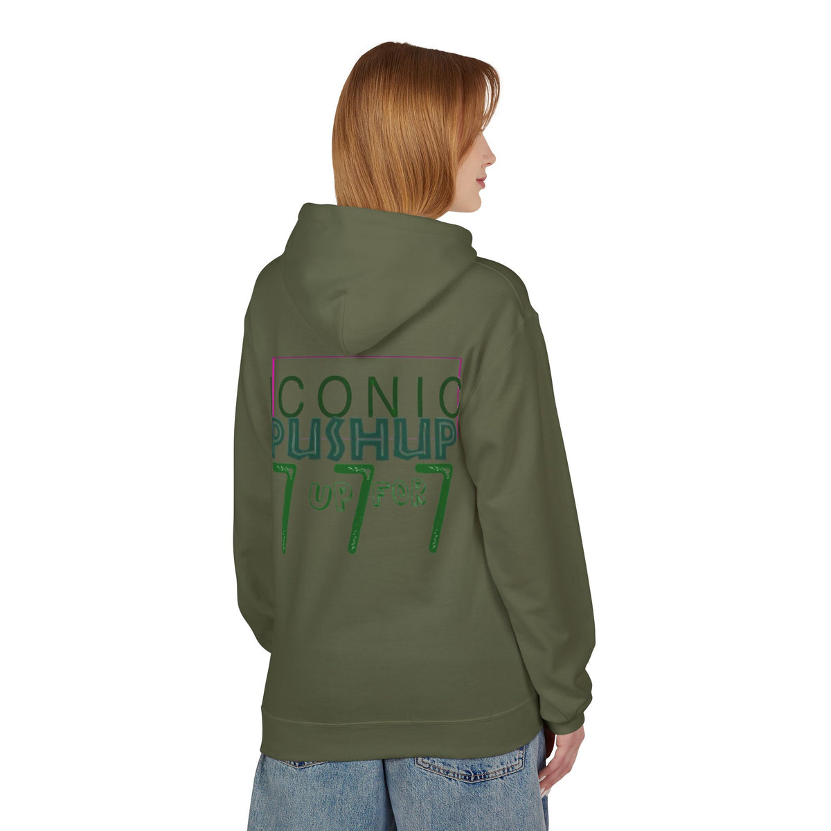 Iconic Push-Up Fleece Hoodie - Trendy Unisex Sweatshirt