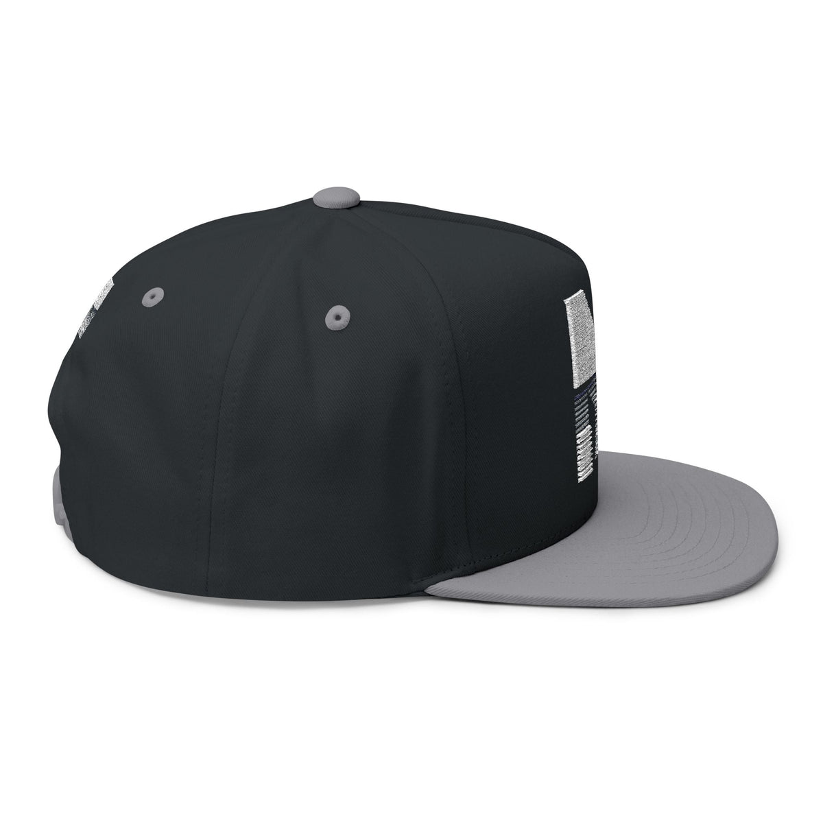 Stylish Embroidered Flat Bill Cap, Trend Snapback Printify