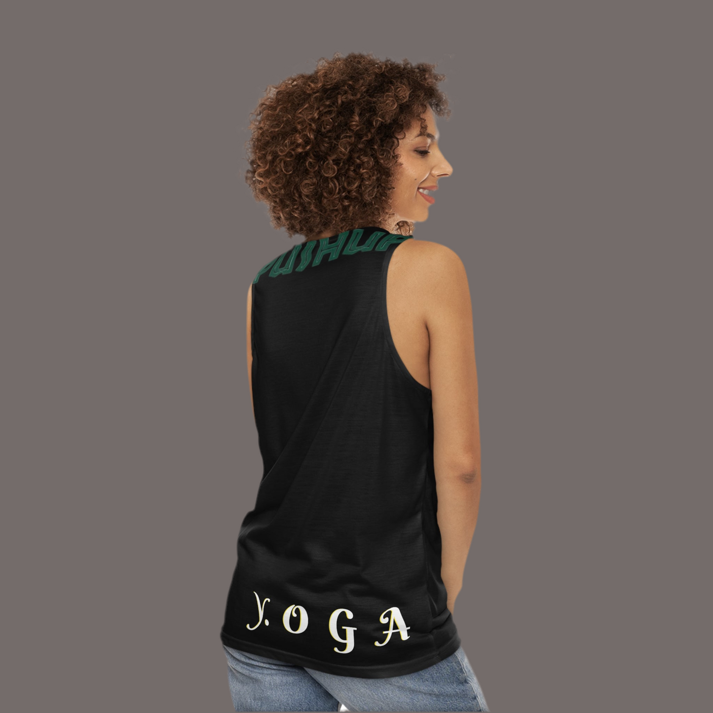 Yoga Pushup Unisex Tank Top - Motivational Fitness Apparel