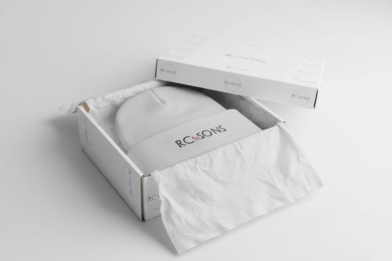 Embroidered RC’nSONS Knit Beanie — Durable Winter Cuffed Hat