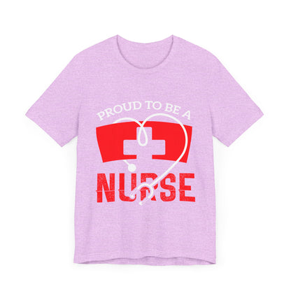 Fier d’être un tee-shirt unisexe infirmière 
