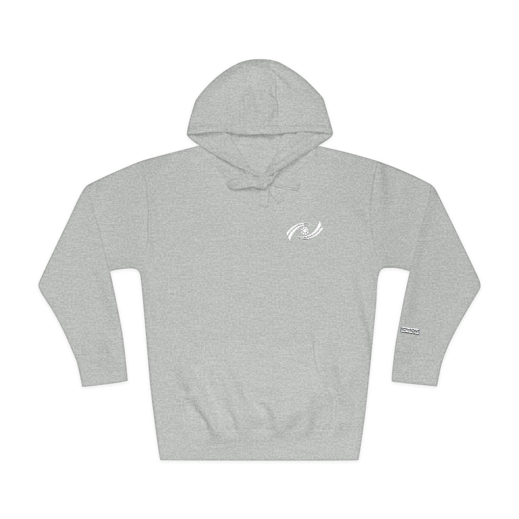 Cozy Unisex Fleece Hoodie with Artistic Design, Casual Wear, Gift for Him/Her, Fall Fashion, Everyday Comfort Printify