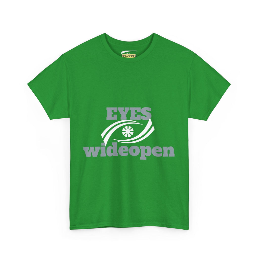 Eyes Wide Open Unisex Heavy Cotton Tee | Everyday Wear, Gift for Dreamers, Casual Shirt, Inspirational Apparel, Unisex T-Shirt Printify