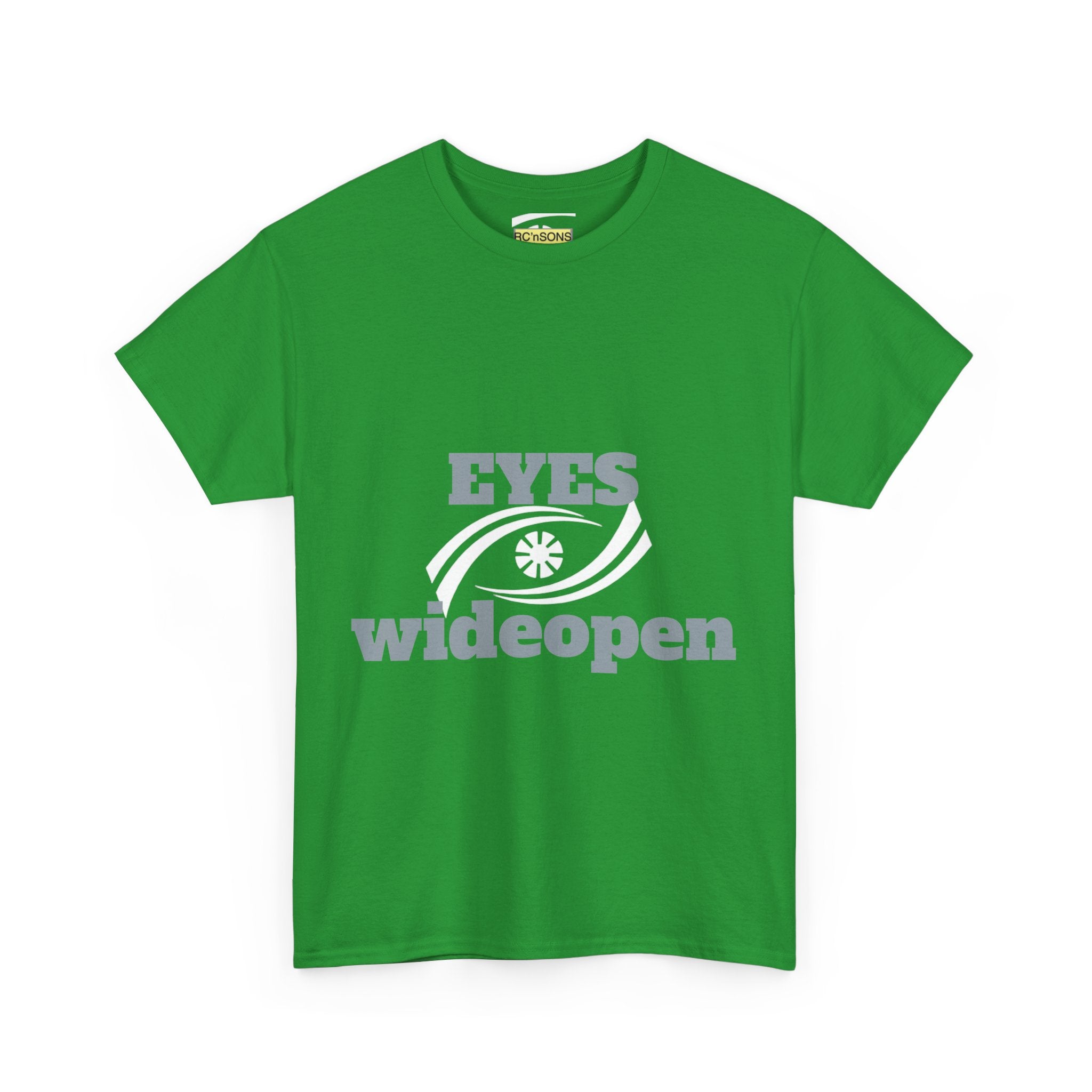 Eyes Wide Open Unisex Heavy Cotton Tee | Everyday Wear, Gift for Dreamers, Casual Shirt, Inspirational Apparel, Unisex T-Shirt Printify