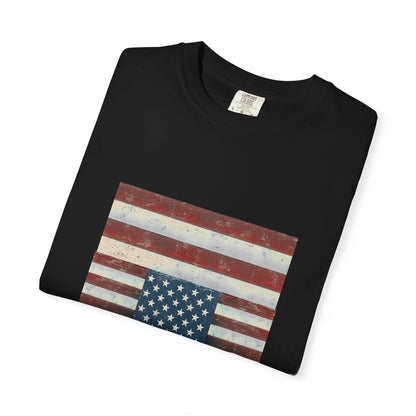 Patriotic Garment-Dyed T-Shirt | Perfect for 4th of July, Memorial Day, Casual Wear, Gifts, Americana Style Printify