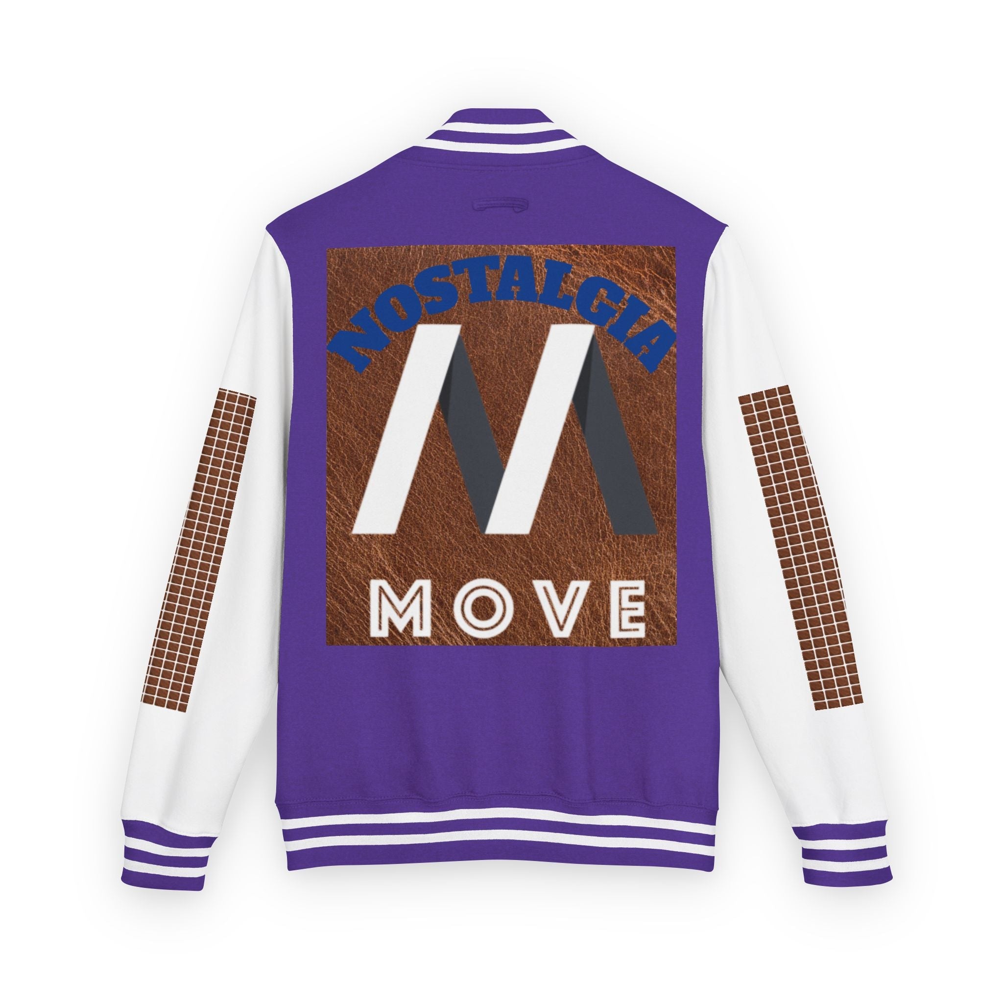 Vintage-Inspired Heavyweight Letterman Jacket, Unisex Varsity Jacket, Retro College Apparel, Perfect for Game Day, Nostalgia Move Style Printify
