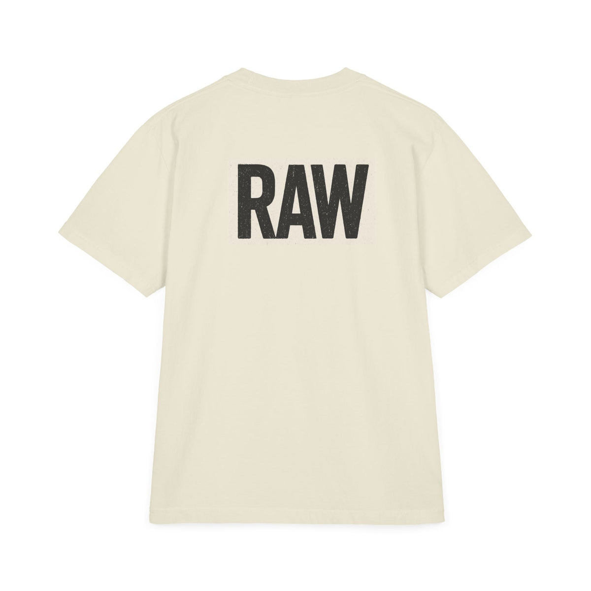 Stylish Unisex Graphic T-Shirt with 'RAW' Print, Casual Streetwear, Everyday Wear, Gift for Friends, Fashionable Basics Printify