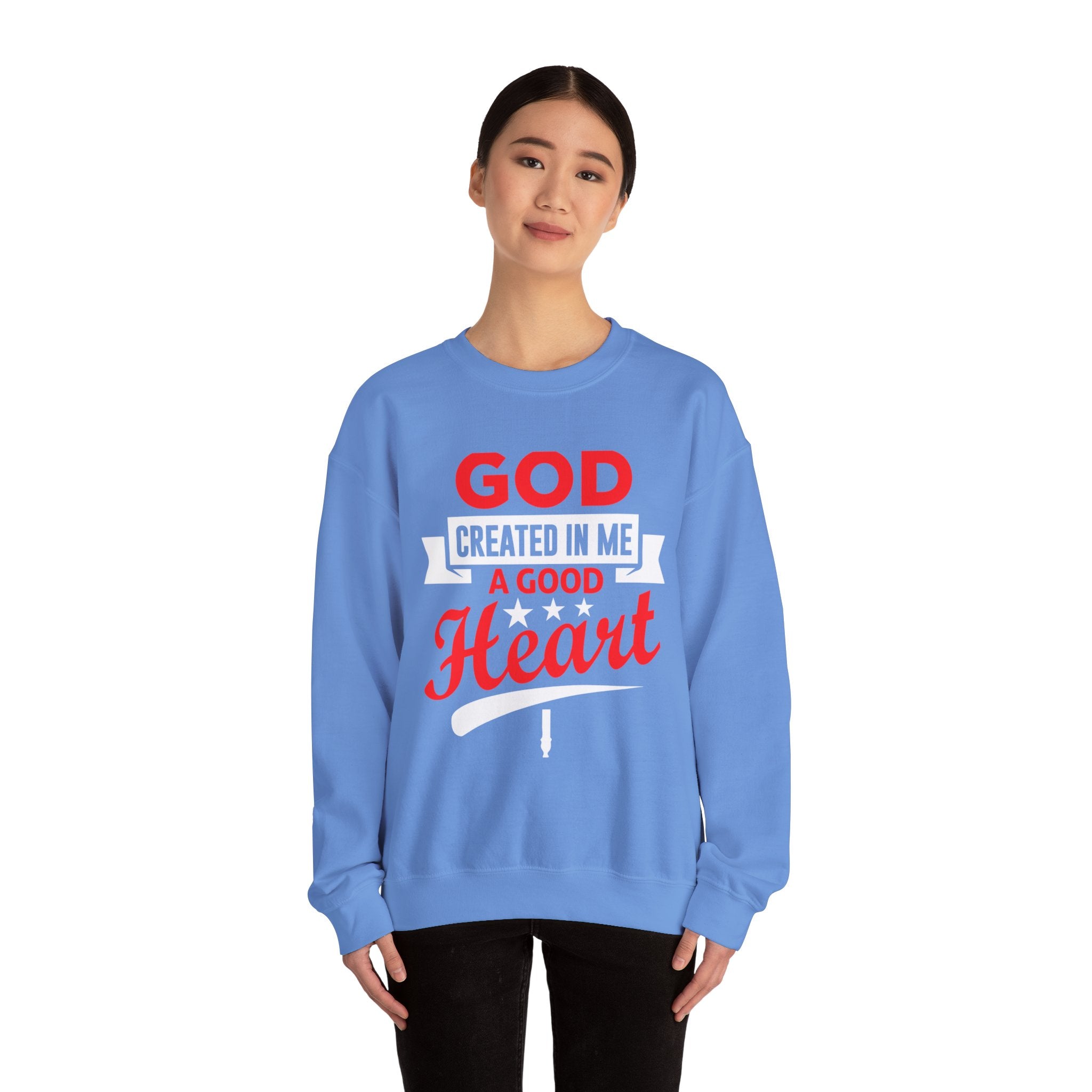 Dieu a créé en moi un sweat-shirt unisexe au bon cœur 