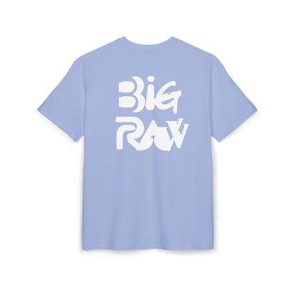 Oversize Tee Big Raw Print Unisex Heavy T-Shirt