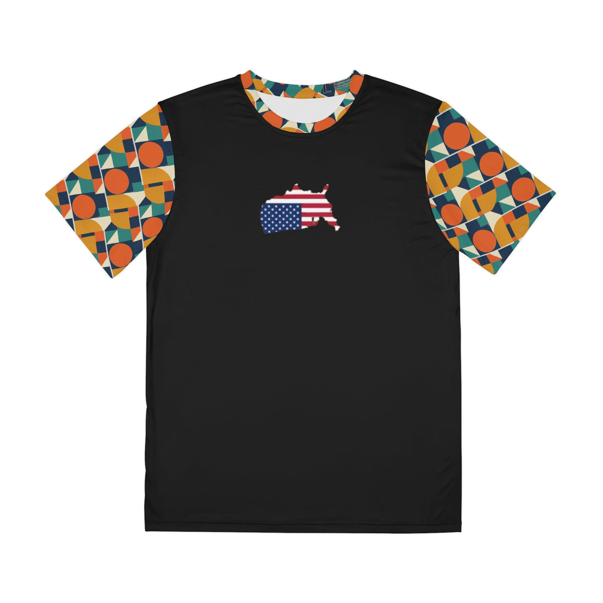 Patriotic Men's Tee, Colorful Graphic Shirt, Unique All-Over Print Top, Casual Wear, Perfect for July 4th, Summer BBQs, and Festivals Printify