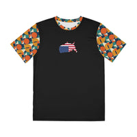 Patriotic Men's Tee, Colorful Graphic Shirt, Unique All-Over Print Top, Casual Wear, Perfect for July 4th, Summer BBQs, and Festivals Printify