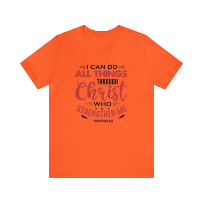 I Can Do All Things Trough Christ Unisex Tee - RC’nSONS