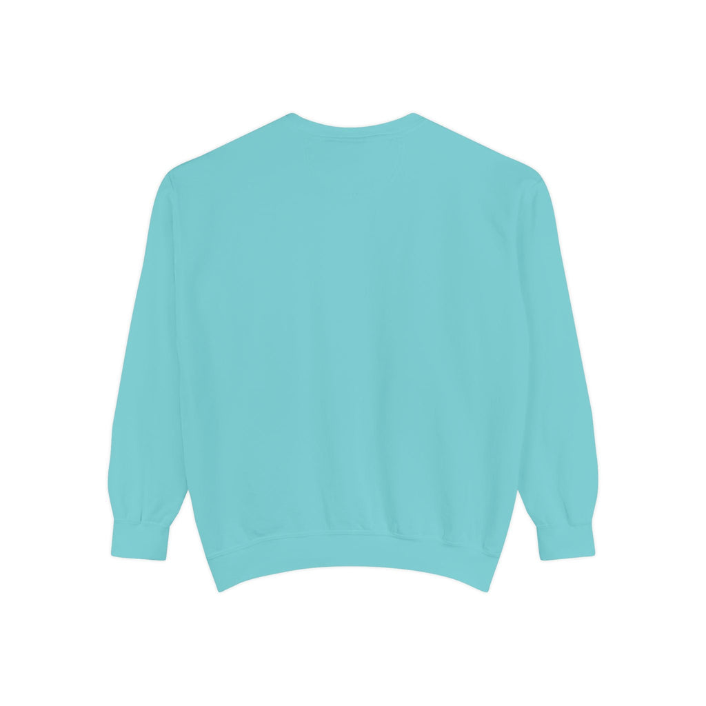 Garment-Dyed Sweatshirt, Cozy Unisex Pullover, Casual Comfortable Sweater, Perfect for Relaxing, Gift Idea for Friends and Family Printify