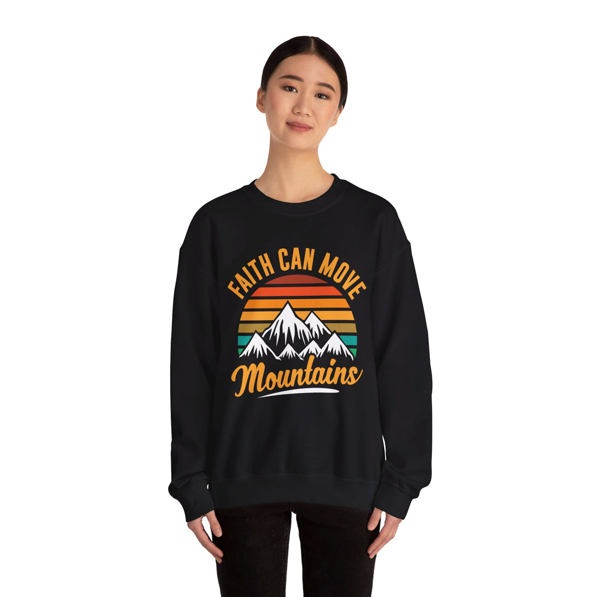 Faith Can Move Mountains Sweat-shirt unisexe 
