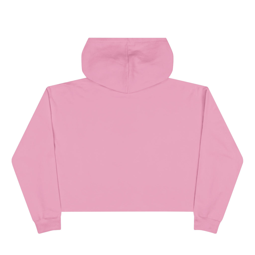 Snowflake Crop Hoodie - ' I'm with Him Let it Snow' design