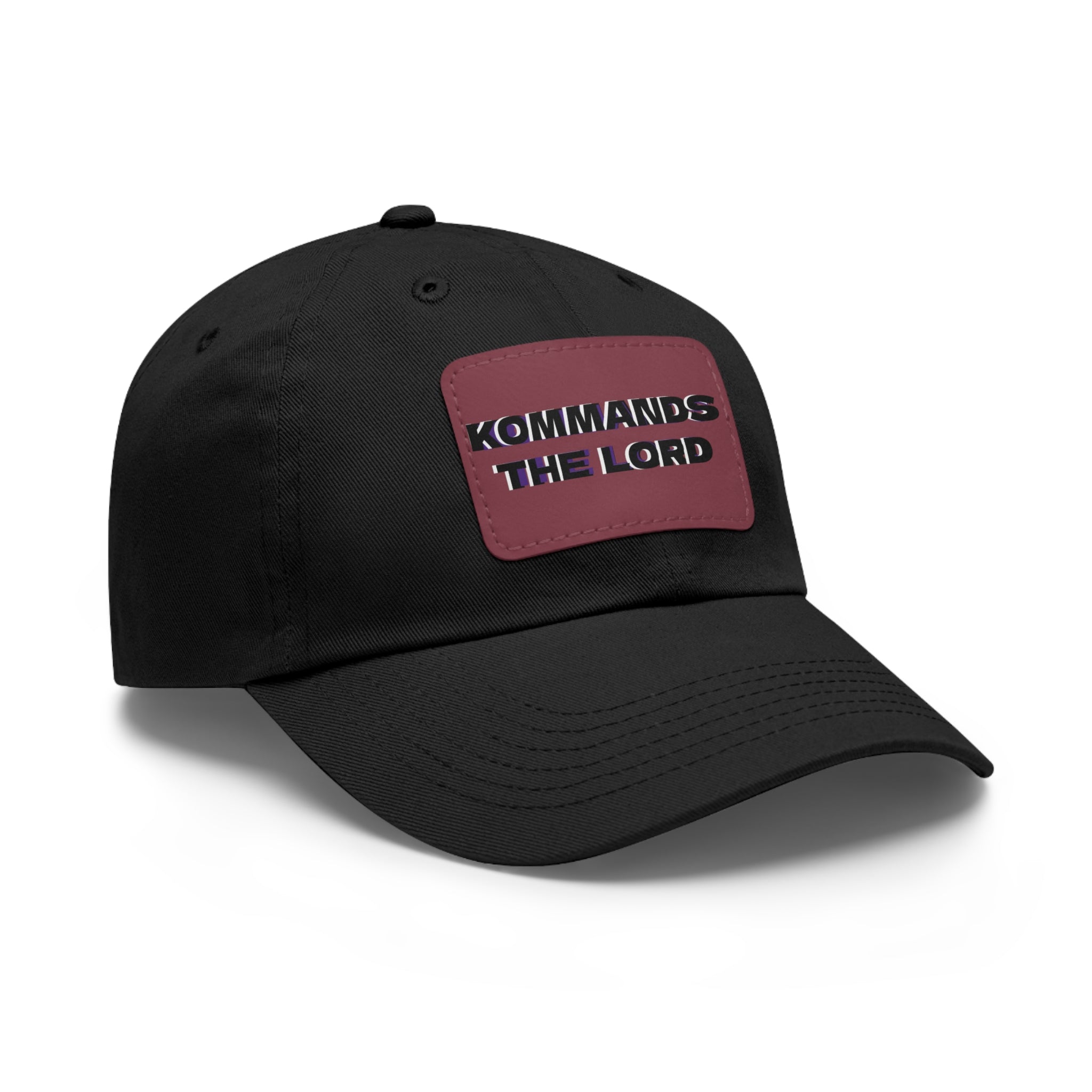 Dad Hat - Kommands The Lord Leather Patch Cap