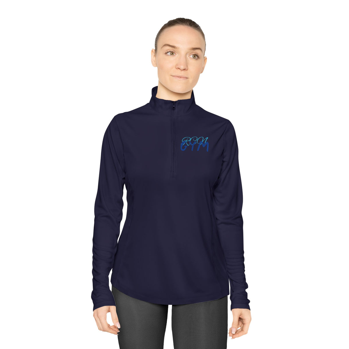 Quarter-Zip Pullover - Casual and Comfortable Women's Quarter-Zip Pullover