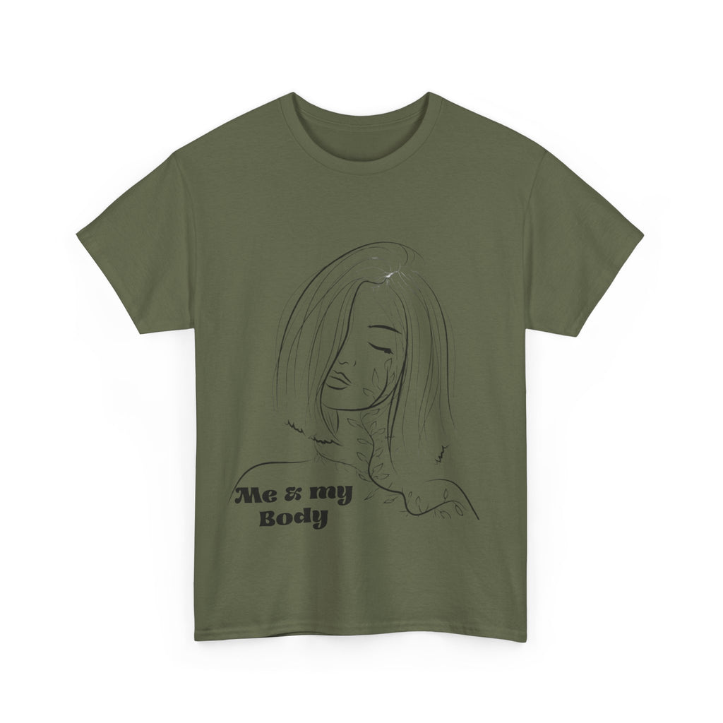 Unisex Faded Cotton Me my Body  Tee