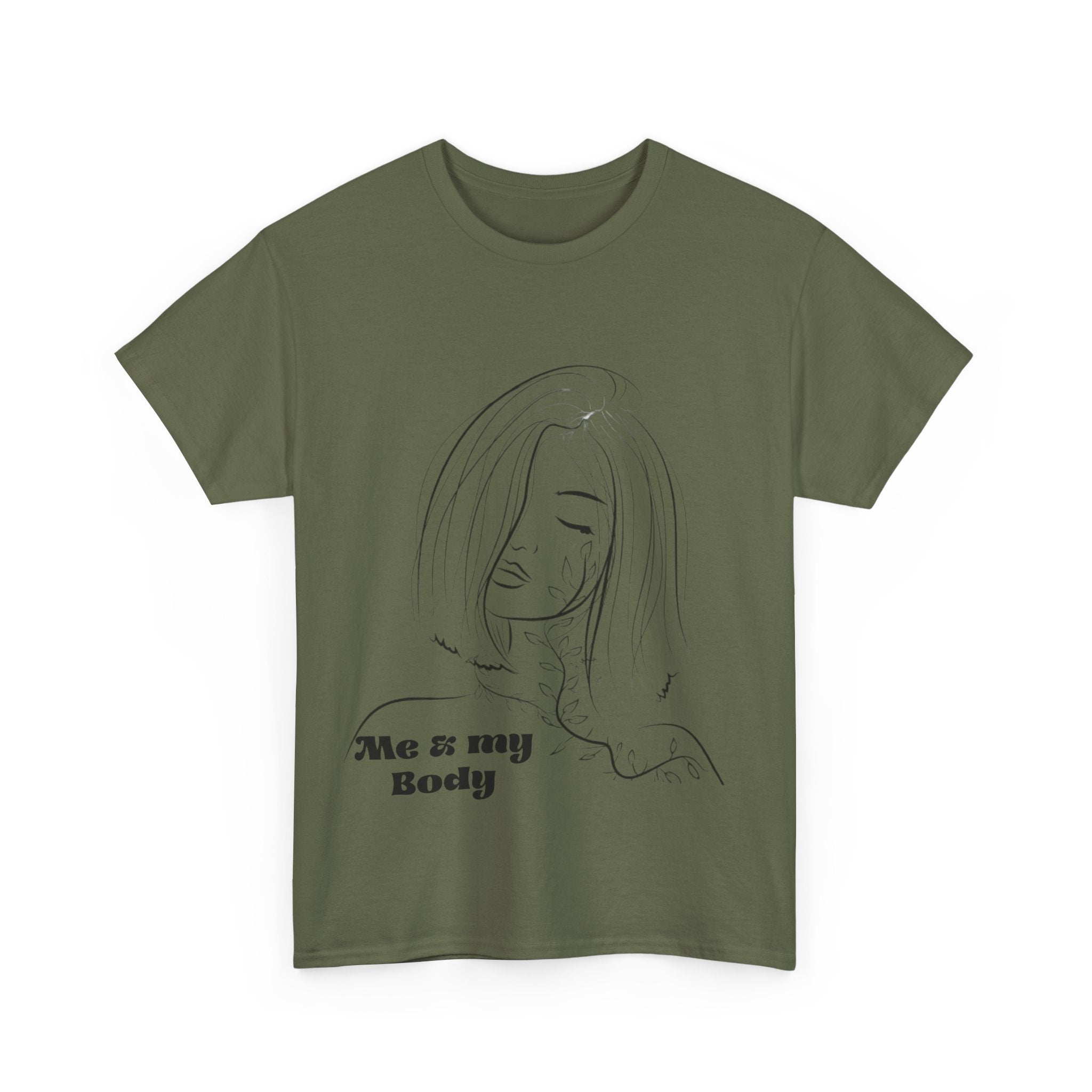 Unisex Faded Cotton Me my Body  Tee