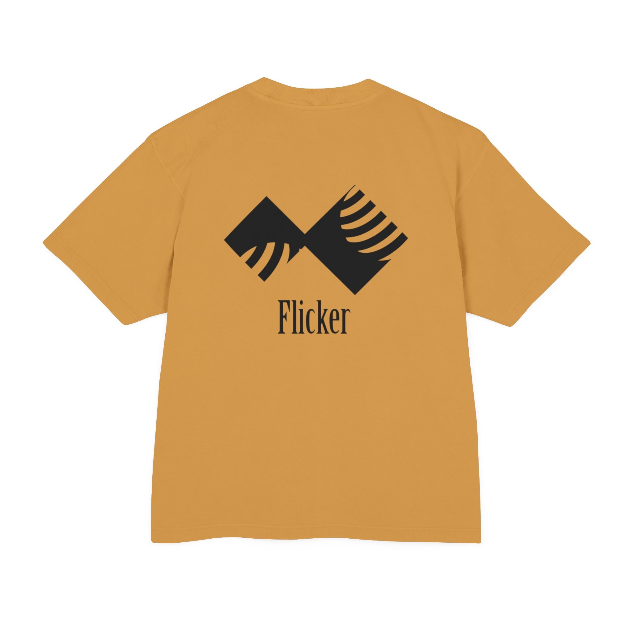 Unisex Urban Heavy Tee - Modern Graphic Design "Flicker" for Streetwear Enthusiasts