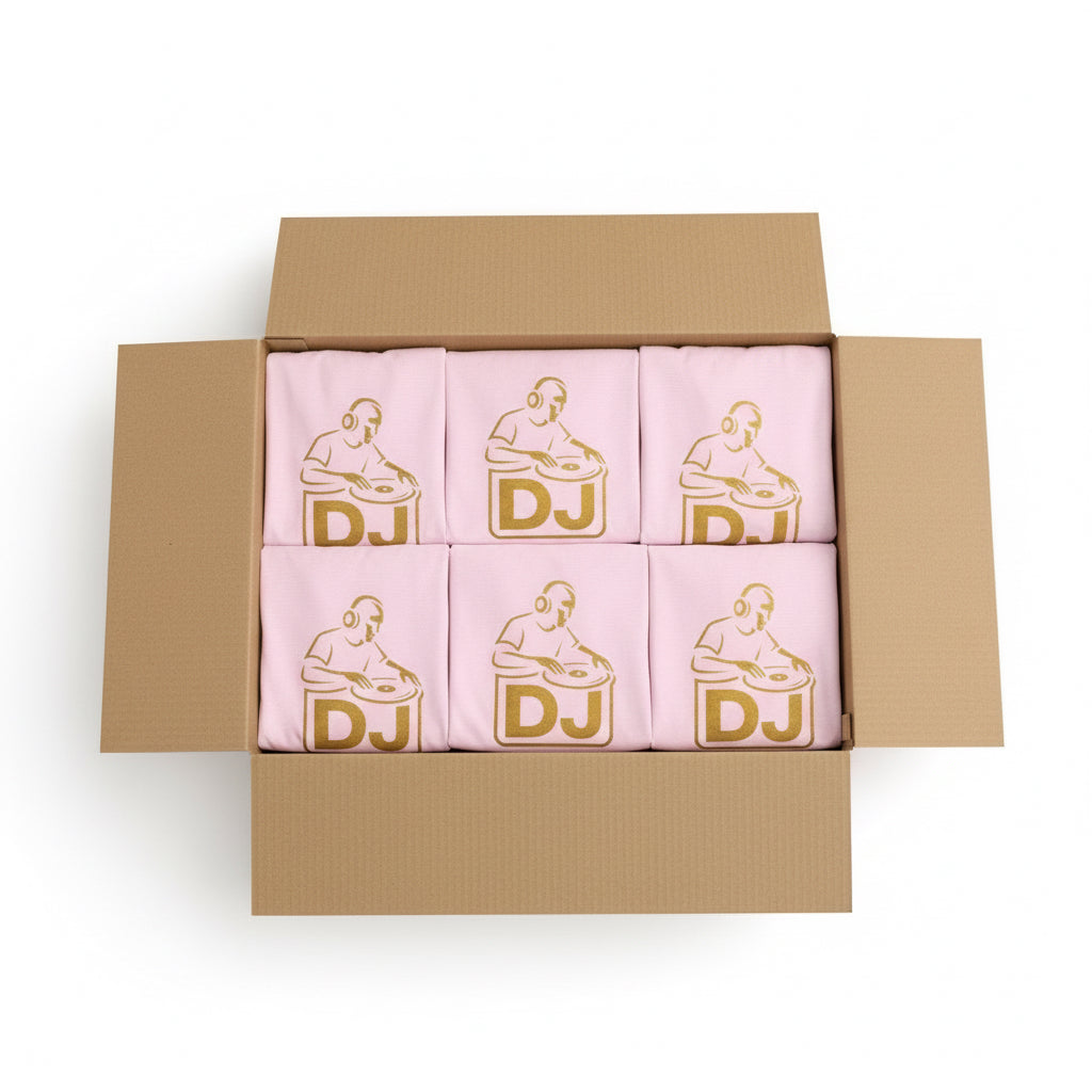 DJ Graphic Tee — Gold Turntable DJ Shirt for Music Lovers Printify