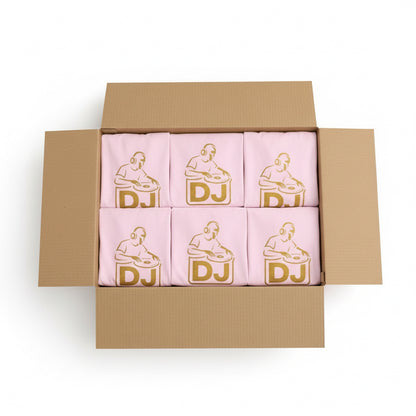 DJ Graphic Tee — Gold Turntable DJ Shirt for Music Lovers Printify