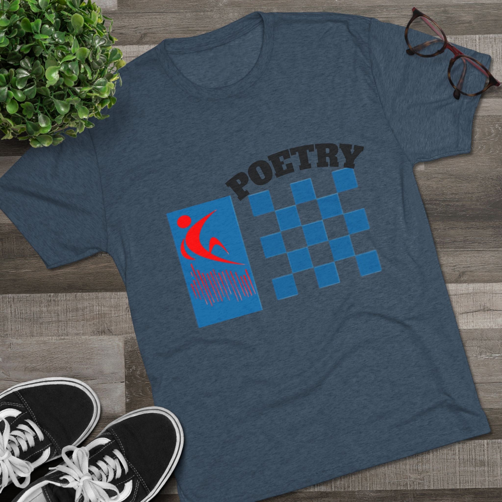 Poetry Inspired Unisex Tri-Blend Crew Tee - Soft Casual Wear for Artistic Souls, Perfect for Poetry Lovers, Gift for Writers, Creative [...] Printify