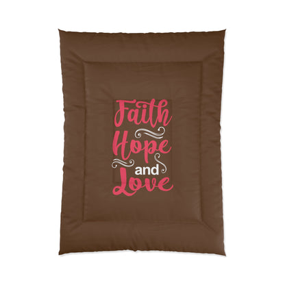 Faith Hope And Love Comforter