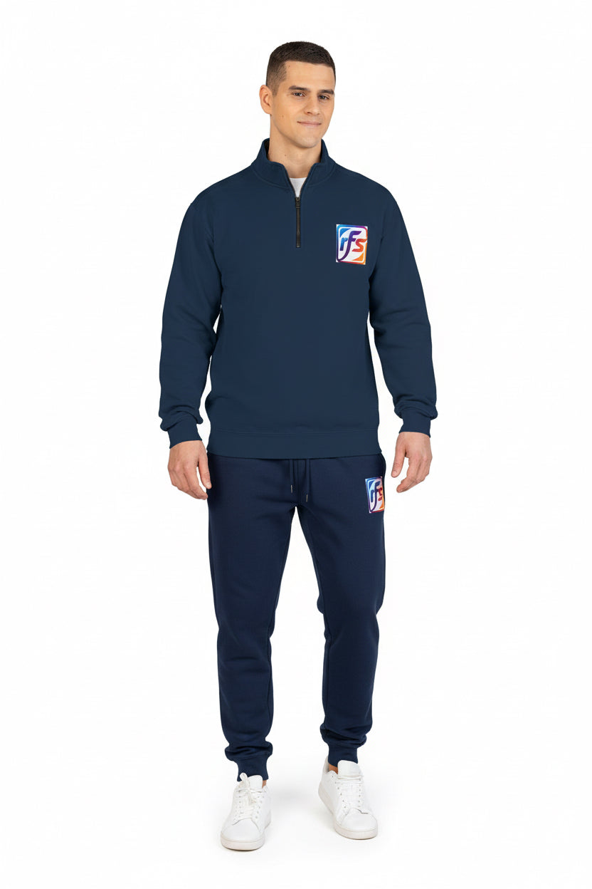 Quarter-Zip Sweatshirt ‚RFS' — Casual Lightweight Pullover