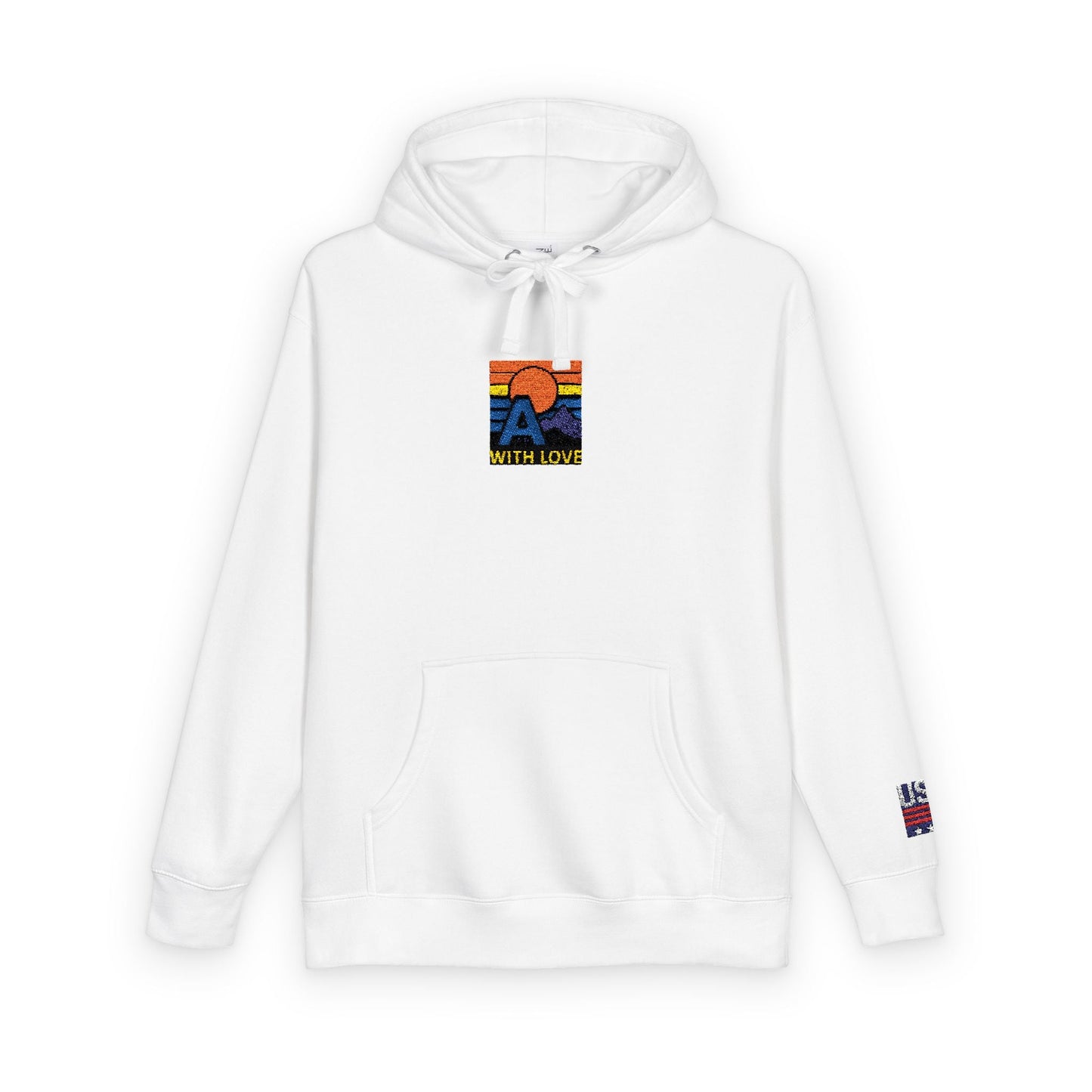 Colorful Mountain Unisex Fleece Hoodie, Cozy Sweatshirt, Casual Outfit, Gift for Nature Lovers, Fall Fashion Printify