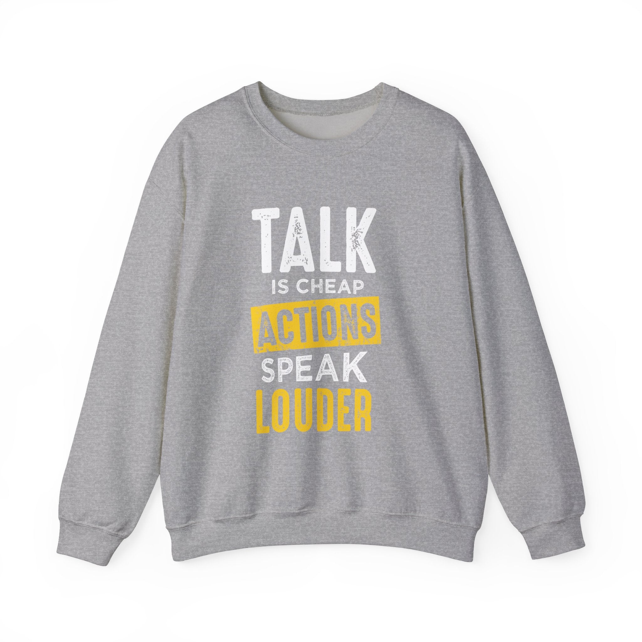 Parler, c’est des actions bon marché, parler plus fort, sweat-shirt unisexe 