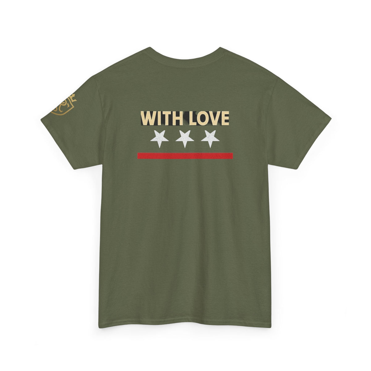 Stylish Unisex Heavy Cotton Tee - 'With Love' Statement Shirt, Casual Wear, Gift for Her, Gift for Him, Everyday Comfort Printify