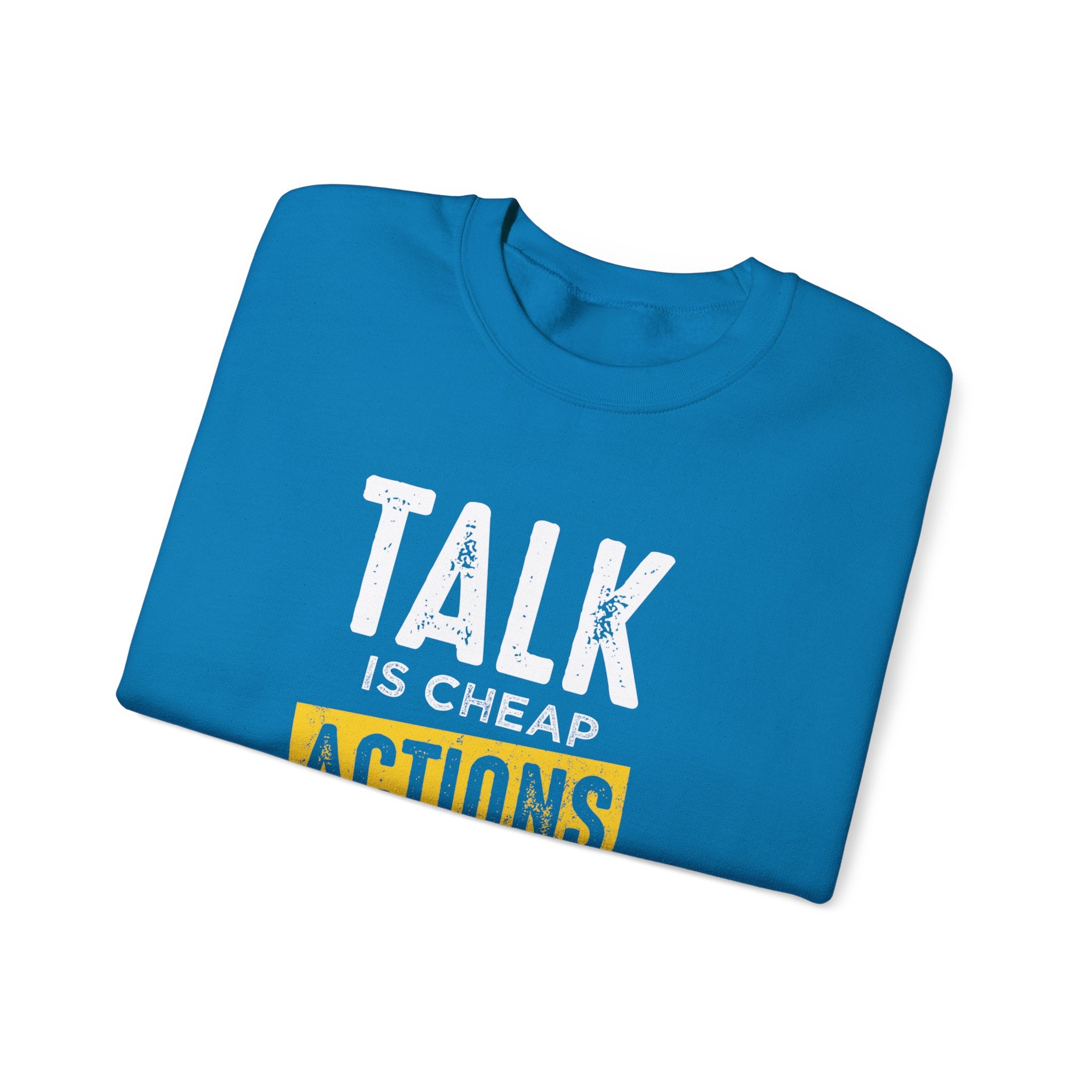 Parler, c’est des actions bon marché, parler plus fort, sweat-shirt unisexe 