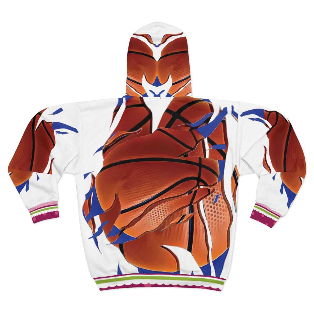 Rcnsons Unisex Zip 'HighClass baseball' Hoodie (AOP)