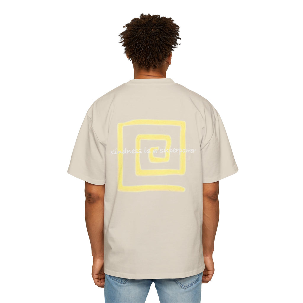 Oversized Tee - Kindness is a Super Power Graphic Design Shirt for Men Printify