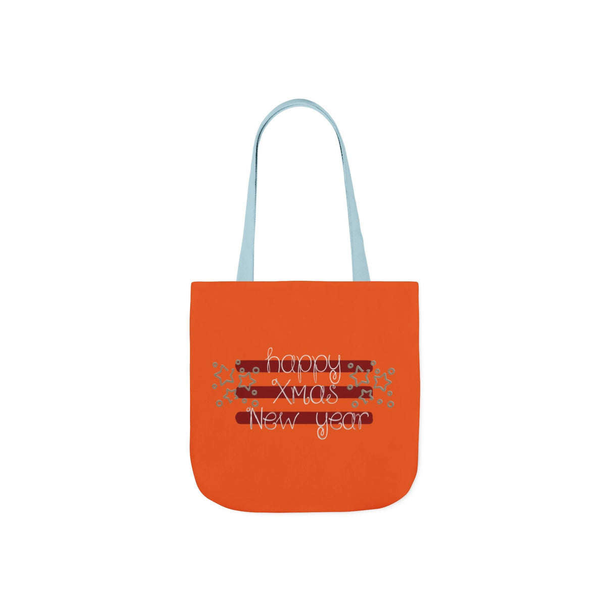 Cheerful Canvas Tote Bag, Happy New Year Gift, Eco-Friendly Bag, Reusable Shopping Tote, Trendy Gift for Her, Seasonal Tote Printify