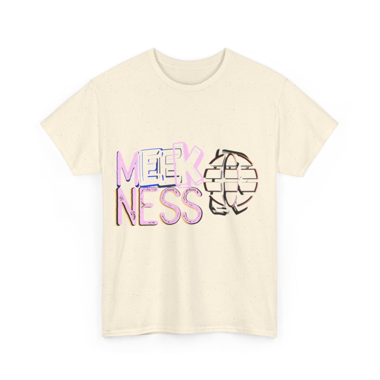 Unisex Heavy Cotton Tee - 'MEEKNESS' Graphic Shirt for Casual Wear