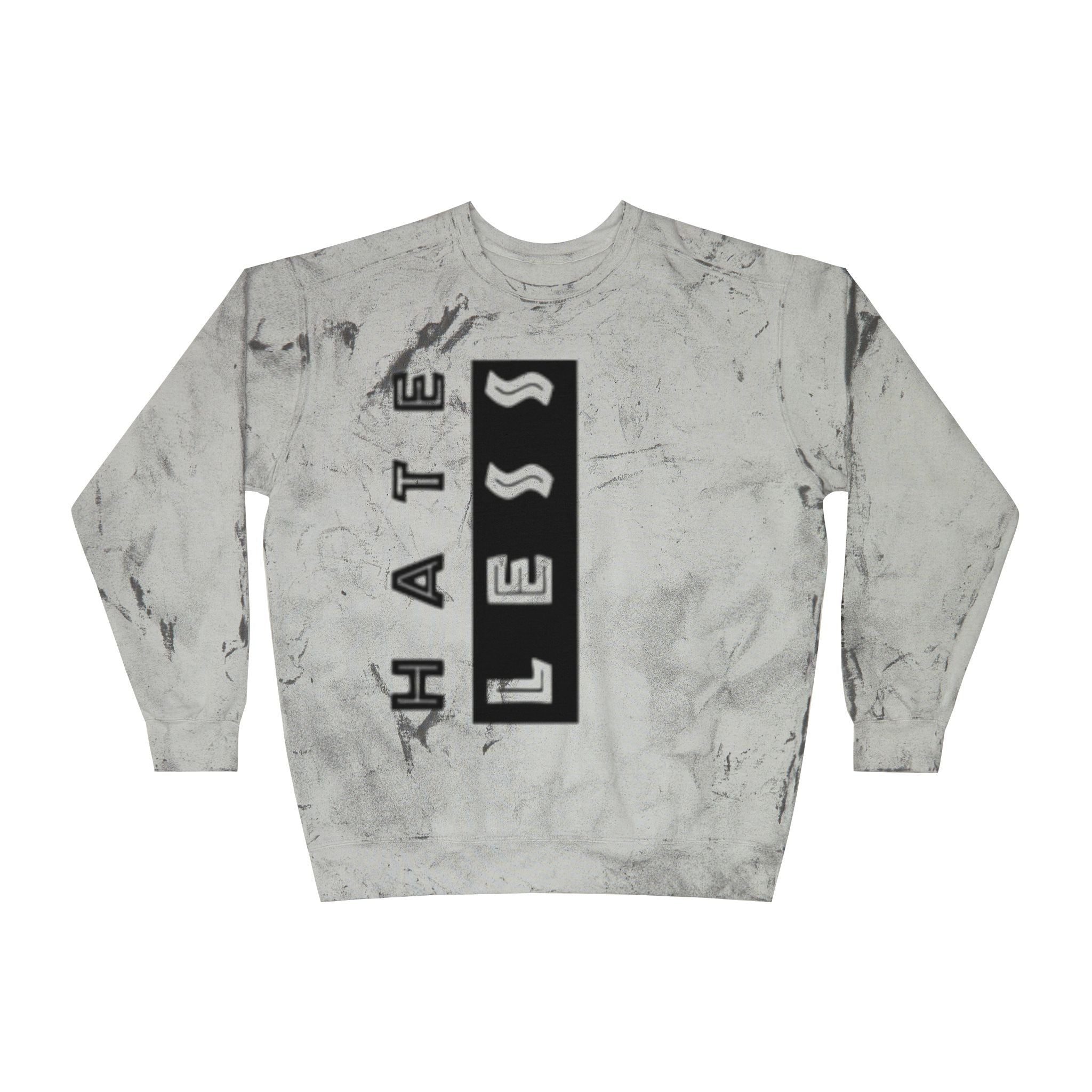 Color Blast Crewneck Sweatshirt - Hate Less Statement Apparel