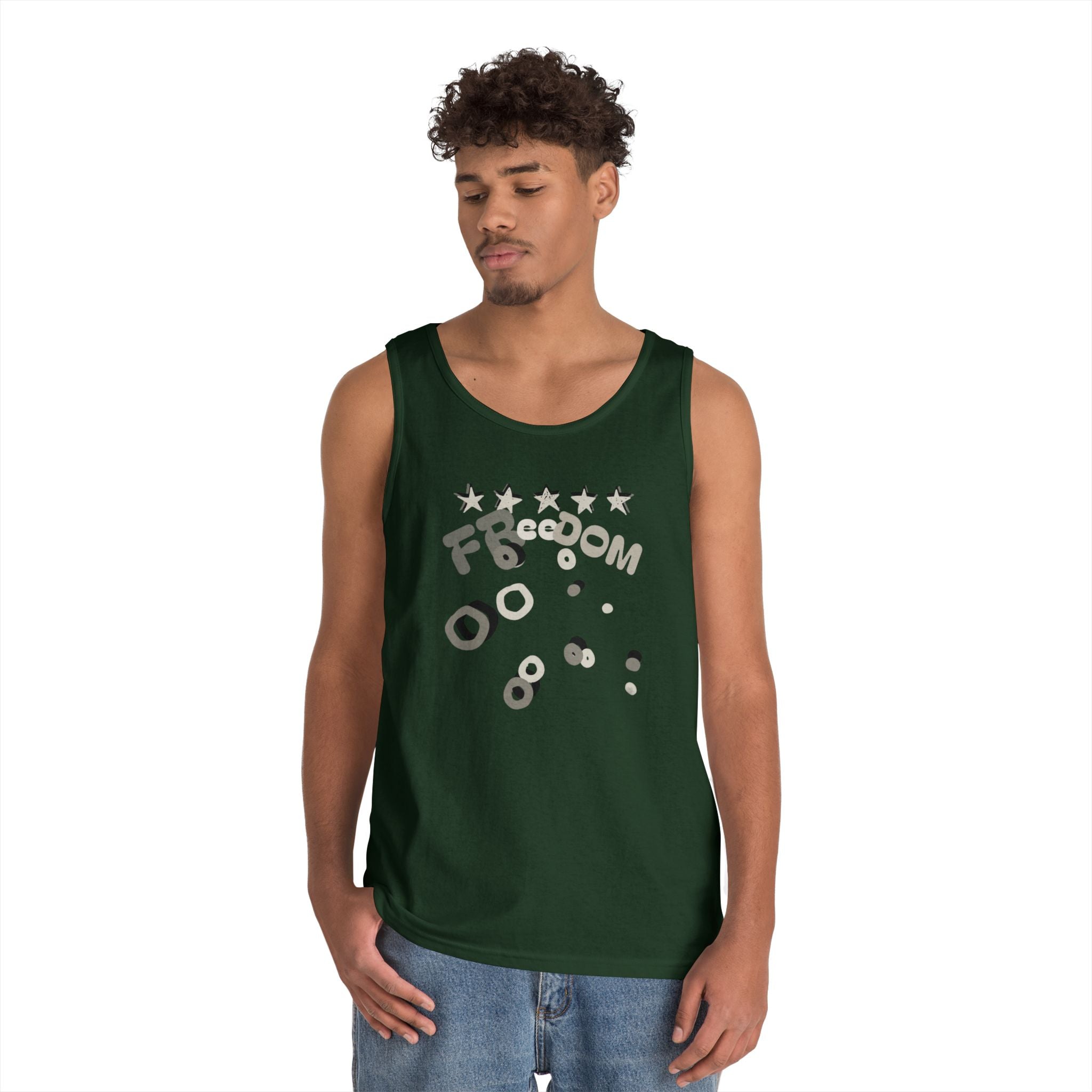 Heavy Cotton Tank Top-Freedom