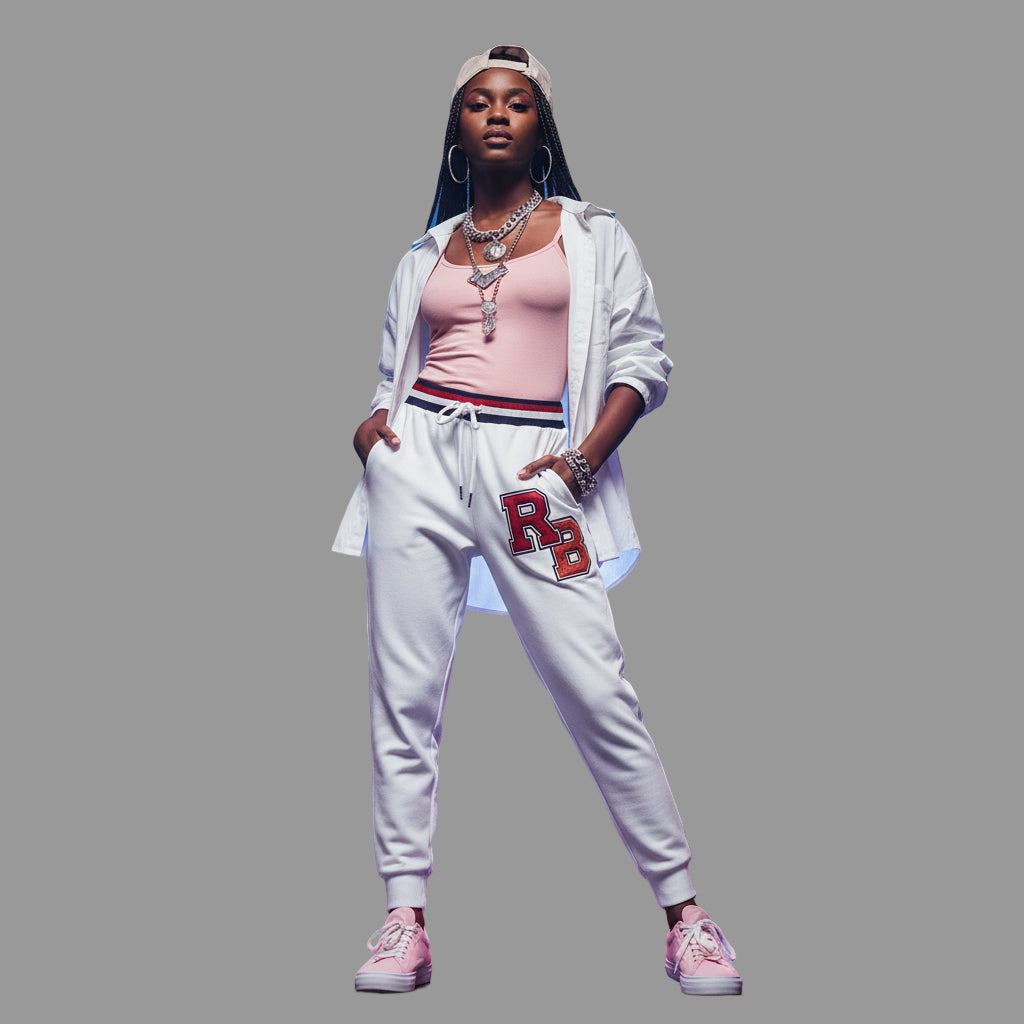 Varsity RB Athletic Joggers — Retro Collegiate Track Pants Printify