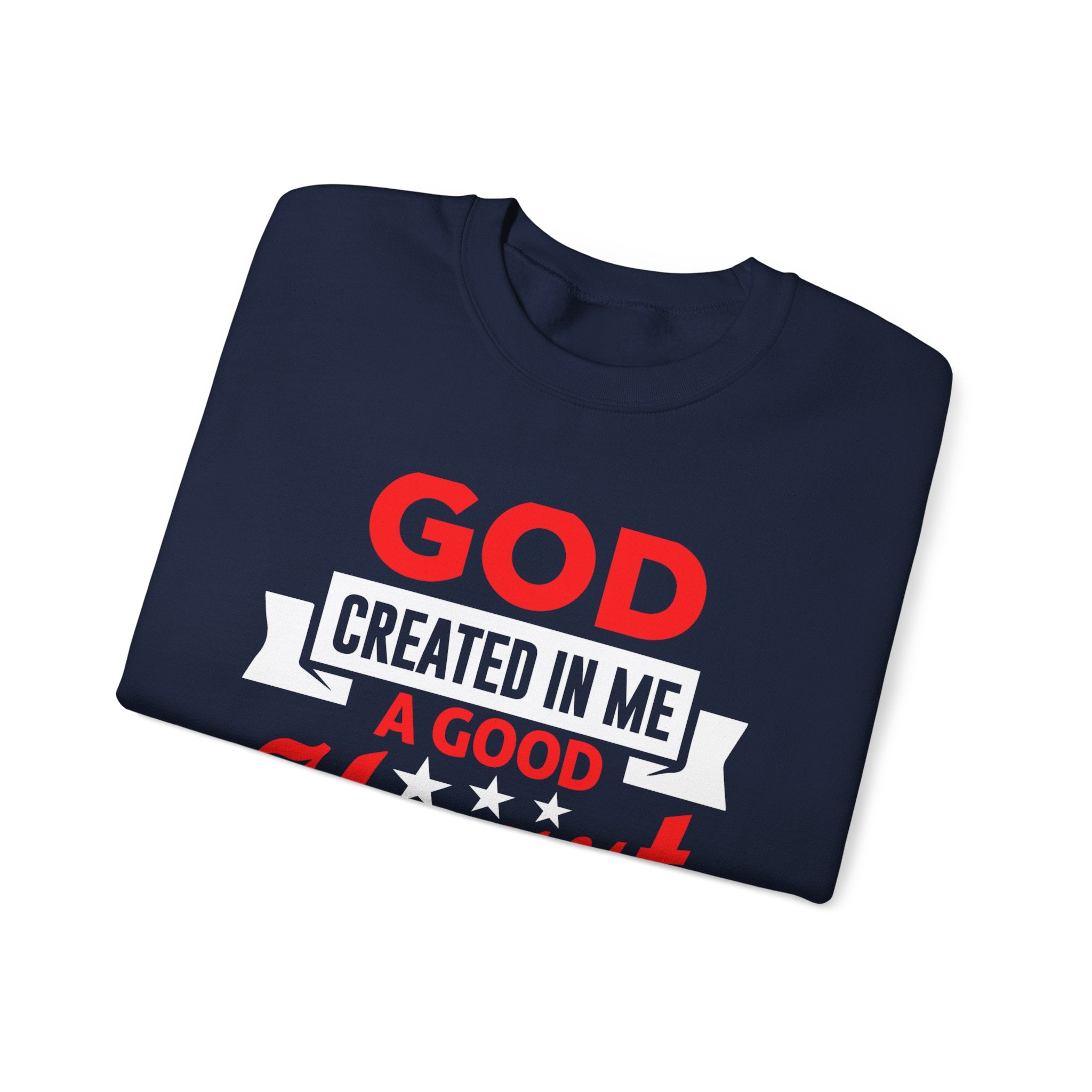 Dieu a créé en moi un sweat-shirt unisexe au bon cœur 